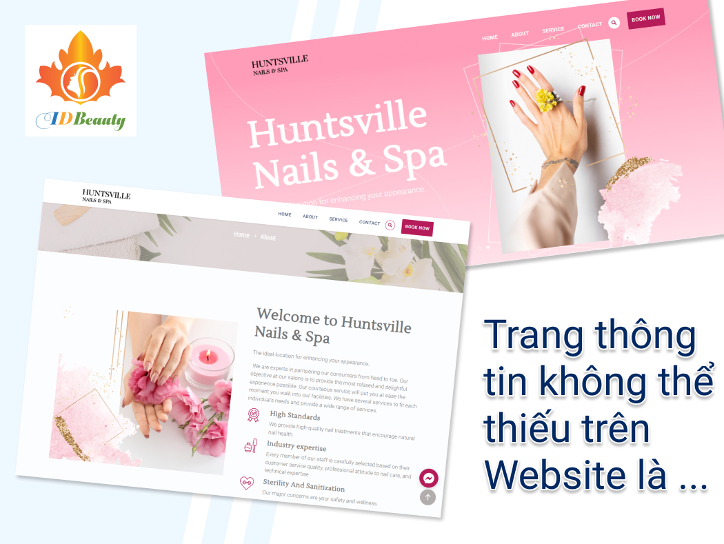 Thiết kế website tiệm nail như thế nào là đủ